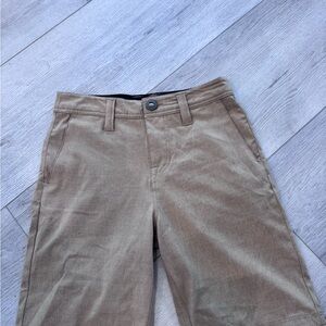 Volcom boys slim shorts in Khaki